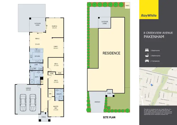 Floorplan of Homely house listing, 8 Creekview Avenue, Pakenham VIC 3810