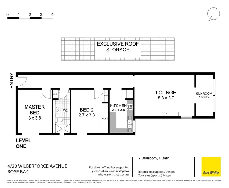 Floorplan of Homely apartment listing, 4/20 Wilberforce Avenue, Rose Bay NSW 2029