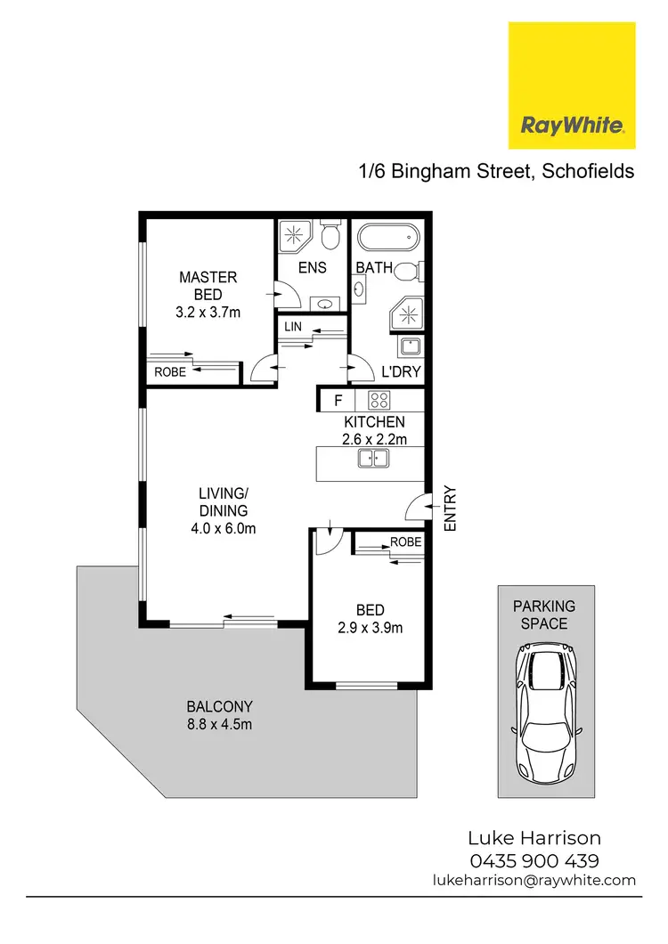 Floorplan of Homely house listing, 1/6 Bingham Street, Schofields NSW 2762