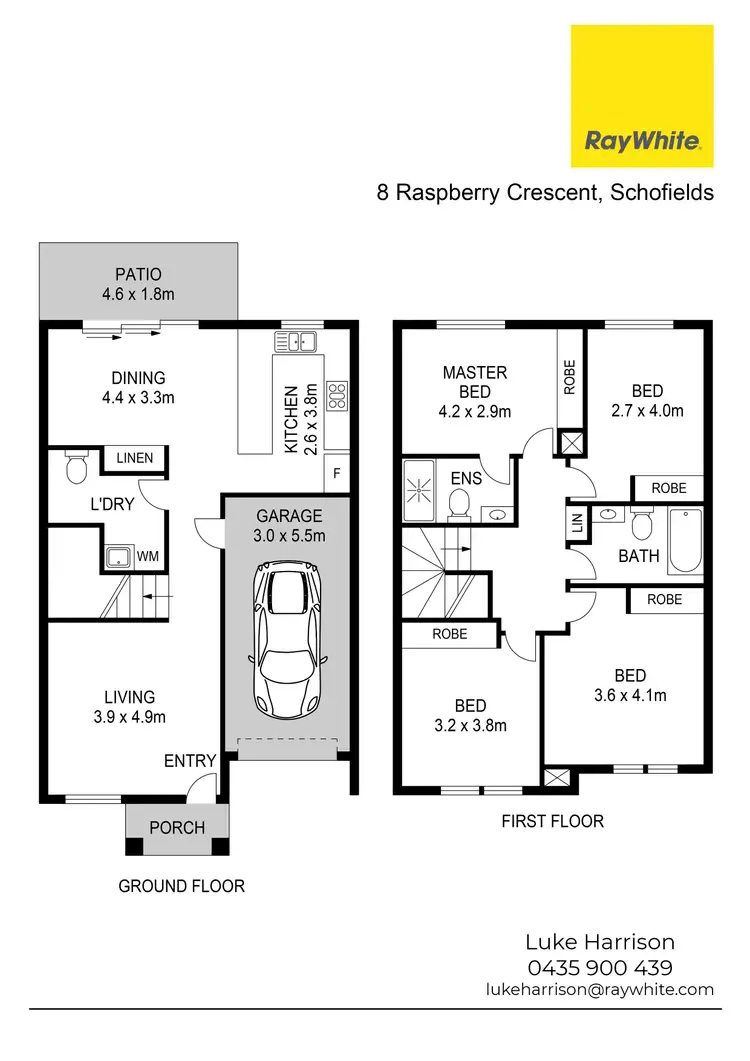 Floorplan of Homely house listing, 8 Raspberry Crescent, Schofields NSW 2762