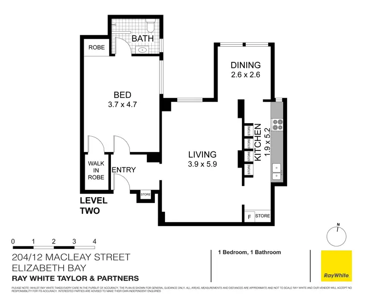 Floorplan of Homely apartment listing, 204/10-12 Macleay Street, Elizabeth Bay NSW 2011