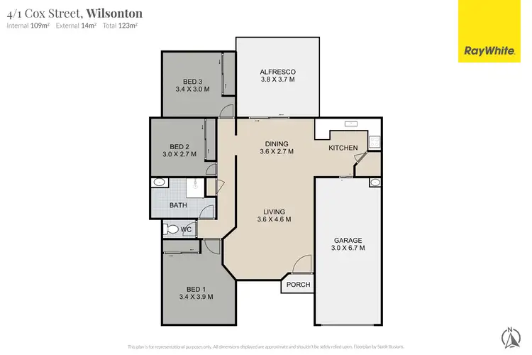 Floorplan of Homely unit listing, 4/1 Cox Street, Wilsonton QLD 4350