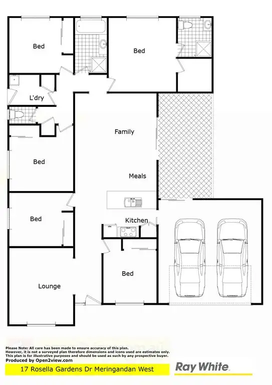 Floorplan of Homely house listing, 17 Rosella Gardens Drive, Meringandan West QLD 4352