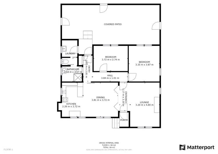 Floorplan of Homely house listing, 1 Mundle Avenue, Swan Hill VIC 3585