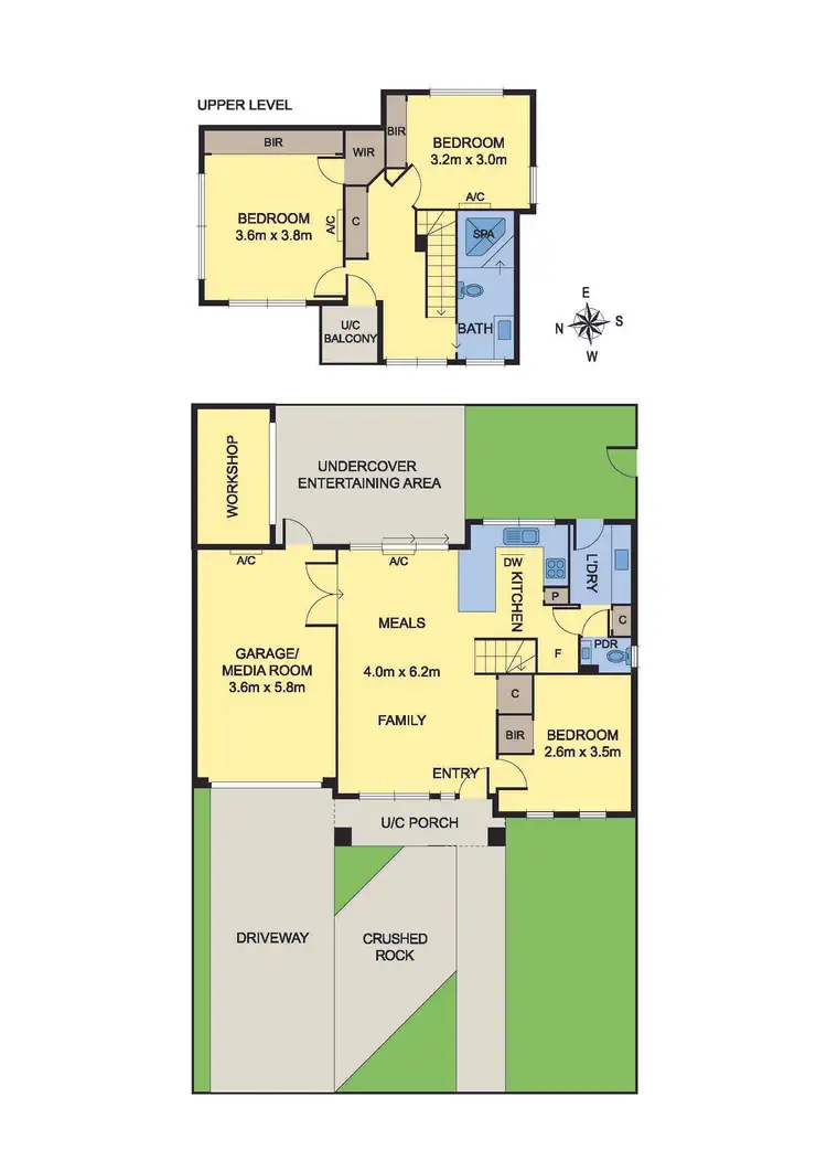 Floorplan of Homely townhouse listing, 1/26 Tucker Street, Fawkner VIC 3060