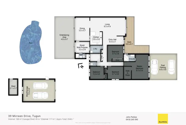 Floorplan of Homely house listing, 39 Mirreen Drive, Tugun QLD 4224