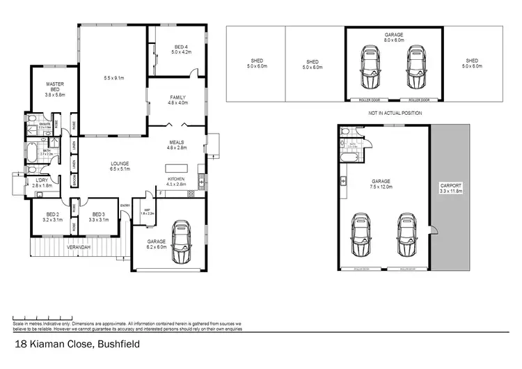 Floorplan of Homely house listing, 18 Kiaman Close, Bushfield VIC 3281