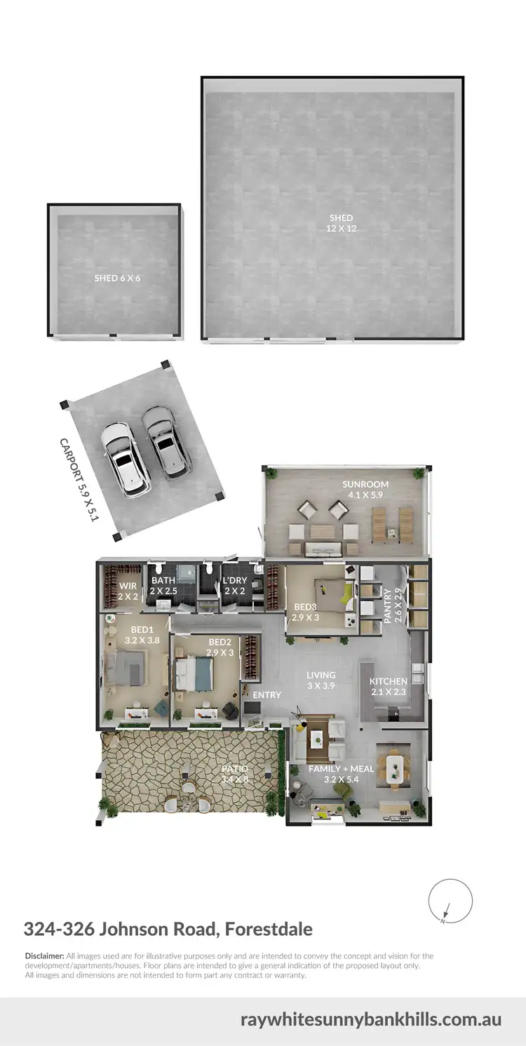 Floorplan of Homely house listing, 324 - 326 Johnson Road, Forestdale QLD 4118