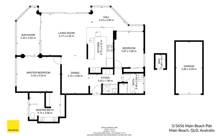 Floorplan of Homely apartment listing, 3/3656 Main Beach Parade, Main Beach QLD 4217