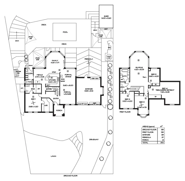 Floorplan of Homely house listing, 95 Kingfisher Circuit, Flagstaff Hill SA 5159
