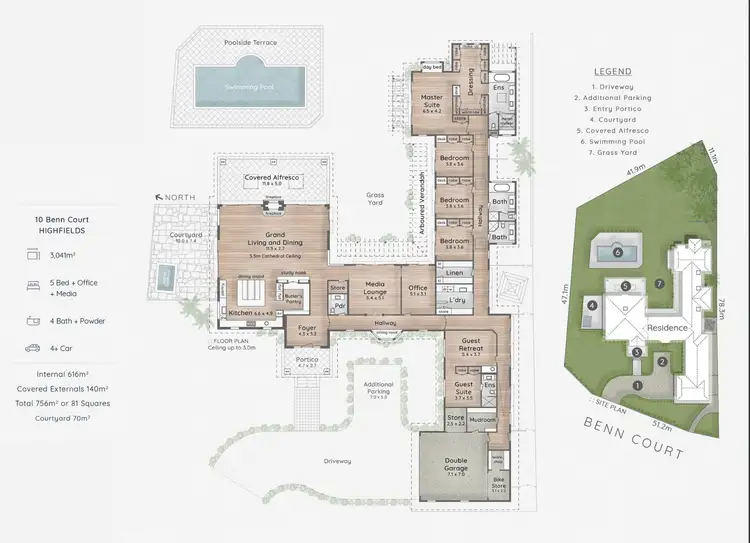 Floorplan of Homely house listing, 10 Benn Court, Highfields QLD 4352