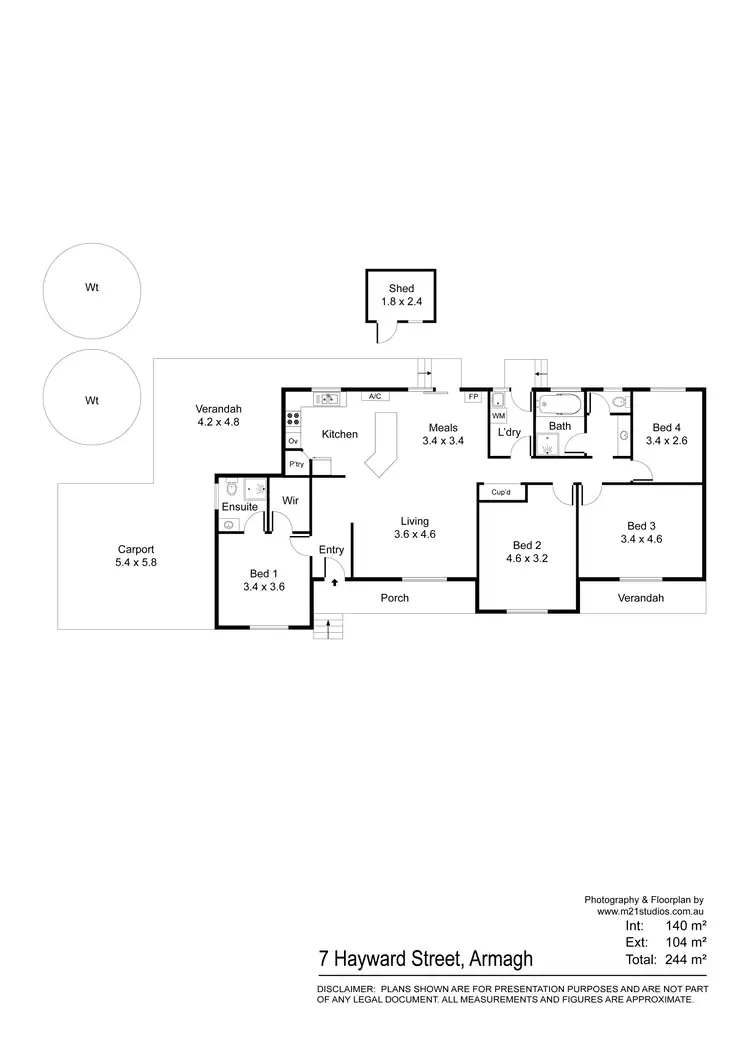 Floorplan of Homely house listing, 7 Hayward Street, Armagh SA 5453