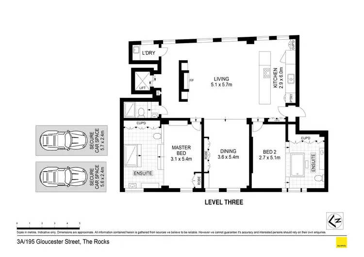 Floorplan of Homely apartment listing, 3A/195 Gloucester Street, Sydney NSW 2000