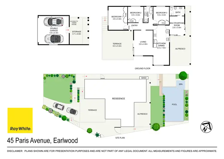 Floorplan of Homely house listing, 45 Paris Avenue, Earlwood NSW 2206