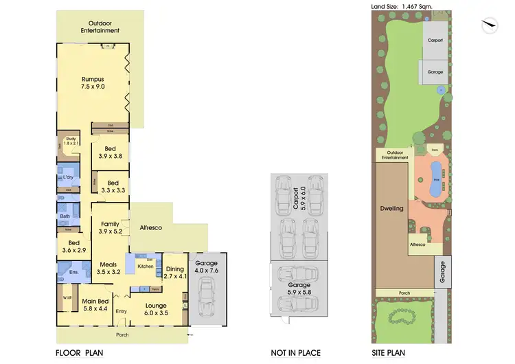 Floorplan of Homely house listing, 13 Nillumbik Square, Diamond Creek VIC 3089