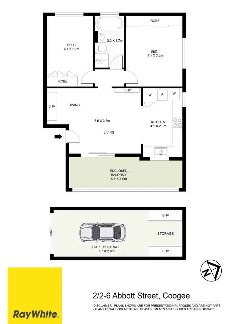 Floorplan of Homely apartment listing, 2/2-6 Abbott Street, Coogee NSW 2034