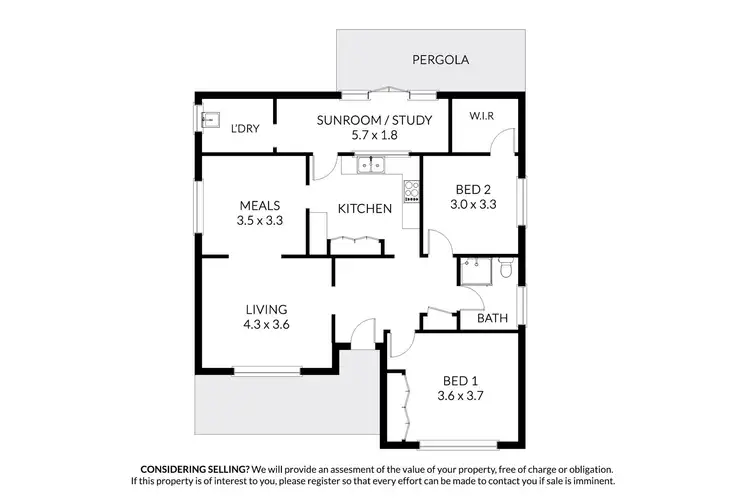 Floorplan of Homely house listing, B/50 Dickson Street, Bacchus Marsh VIC 3340