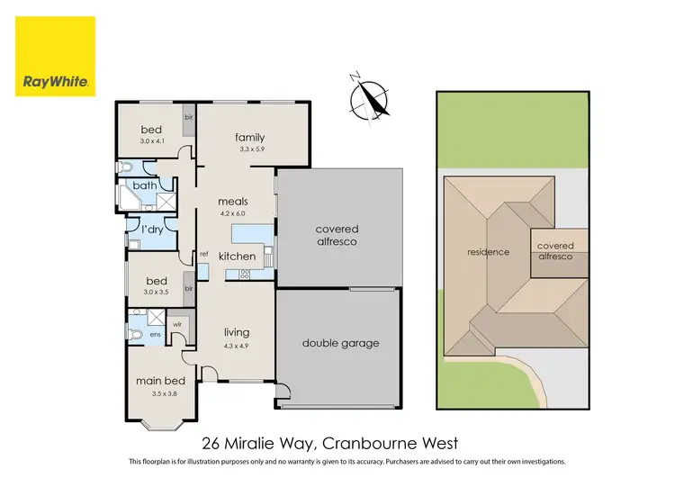 Floorplan of Homely house listing, 26 Miralie Way, Cranbourne West VIC 3977