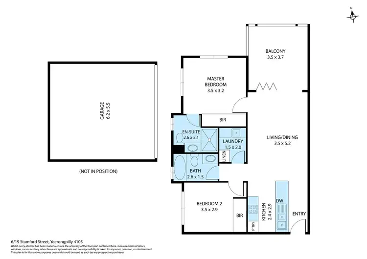 Floorplan of Homely unit listing, 6/19 Stamford Street, Yeerongpilly QLD 4105