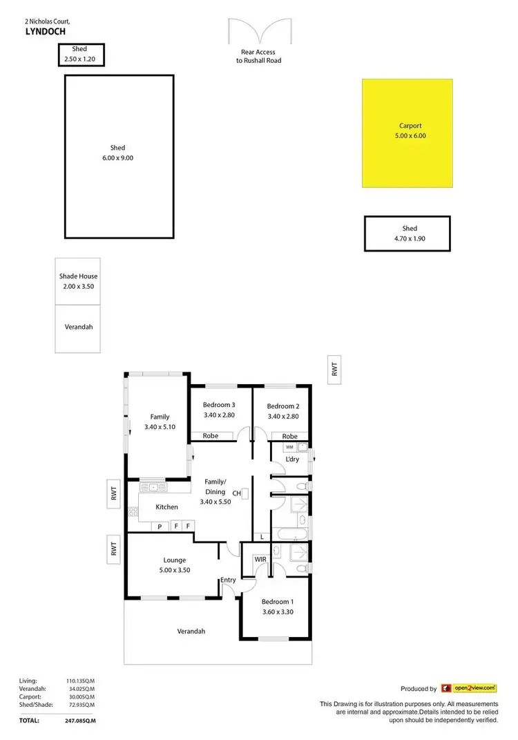 Floorplan of Homely house listing, 2 Nicholas Court, Lyndoch SA 5351