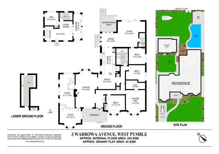 Floorplan of Homely house listing, 3 Warrowa Avenue, West Pymble NSW 2073