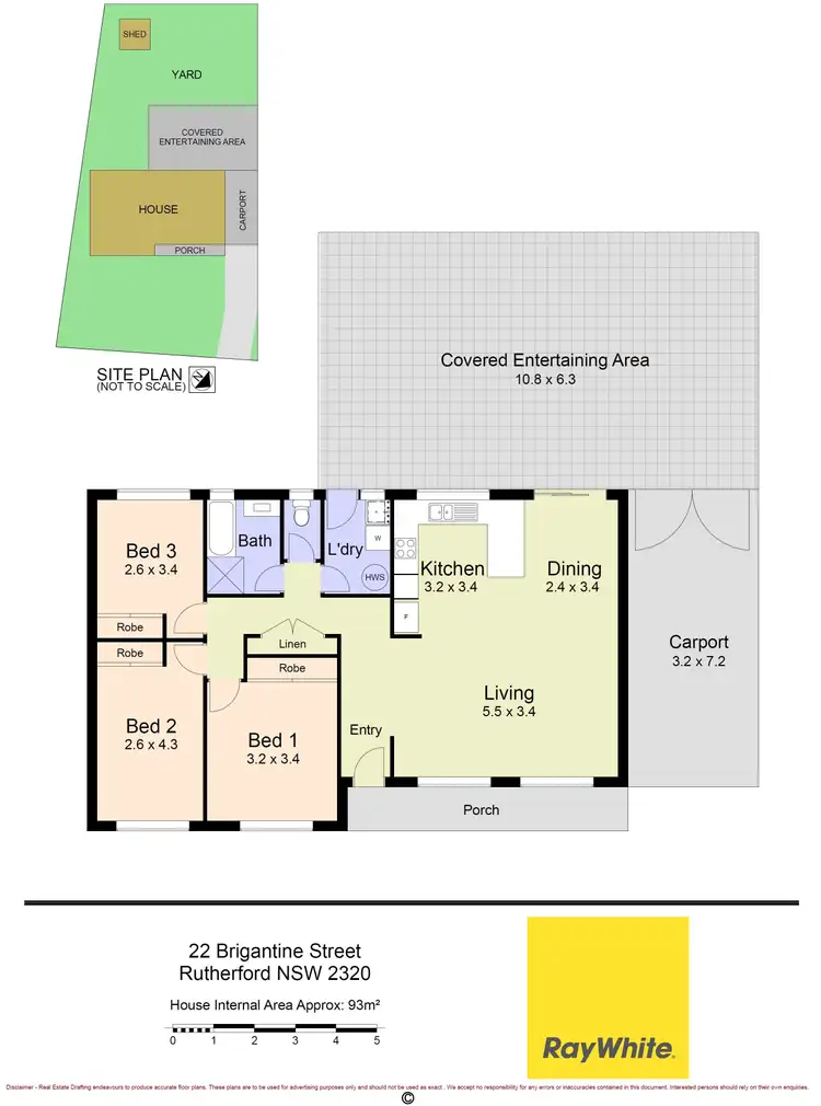 Floorplan of Homely house listing, 22 Brigantine Street, Rutherford NSW 2320