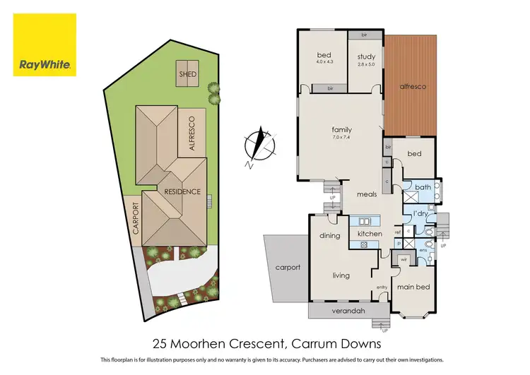 Floorplan of Homely house listing, 25 Moorhen Crescent, Carrum Downs VIC 3201