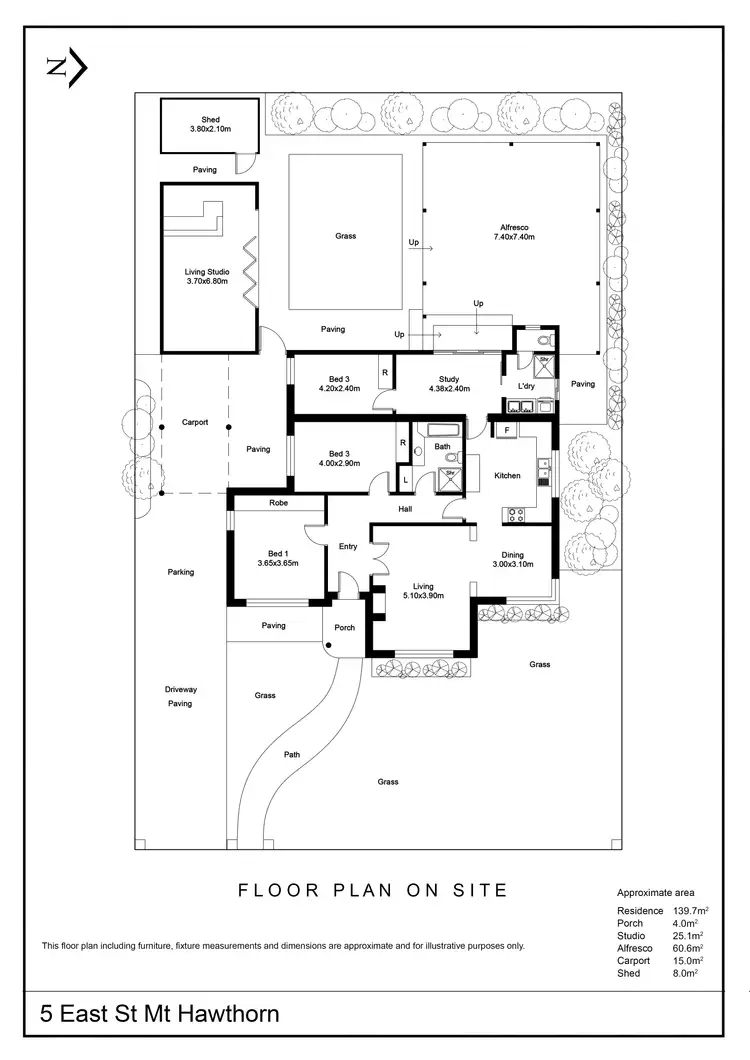Floorplan of Homely house listing, 5 East Street, Mount Hawthorn WA 6016