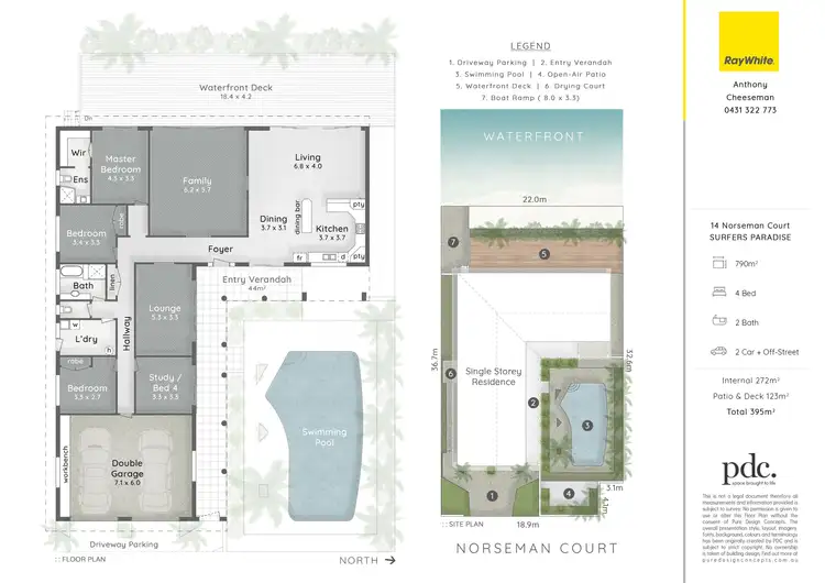 Floorplan of Homely house listing, 14 Norseman Court, Surfers Paradise QLD 4217