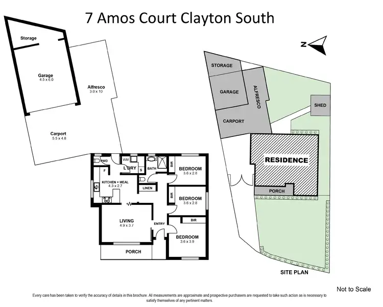 Floorplan of Homely house listing, 7 Amos Court, Clayton South VIC 3169