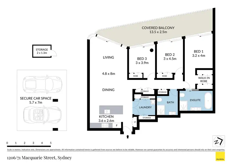 Floorplan of Homely apartment listing, 1206/71 Macquarie Street, Sydney NSW 2000