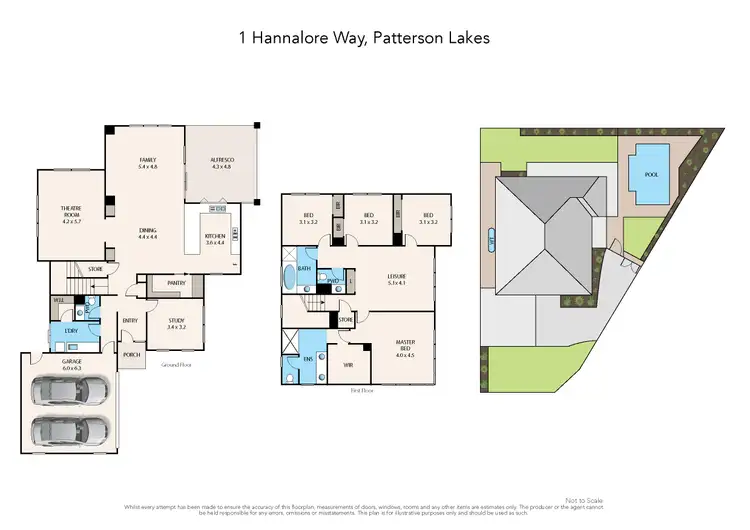 Floorplan of Homely house listing, 1 Hannalore Way, Patterson Lakes VIC 3197