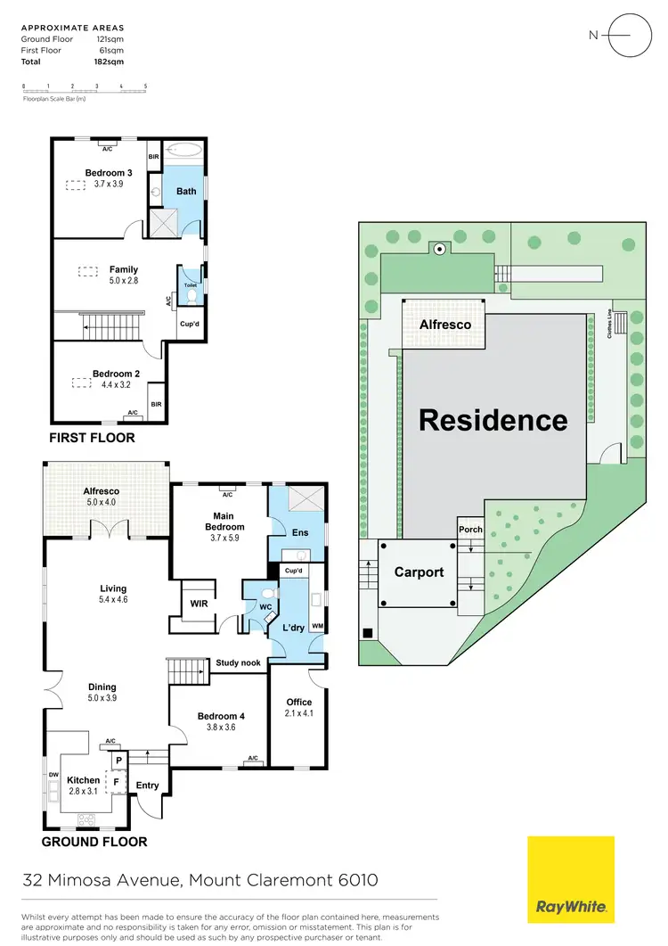 Floorplan of Homely house listing, 32 Mimosa Avenue, Mount Claremont WA 6010