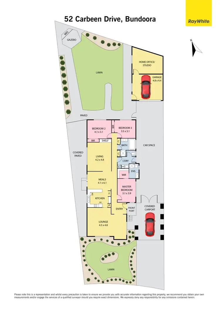 Floorplan of Homely house listing, 52 Carbeen Drive, Bundoora VIC 3083