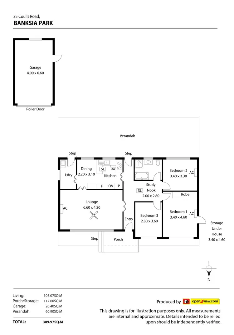 Floorplan of Homely house listing, 35 Coulls Road, Banksia Park SA 5091