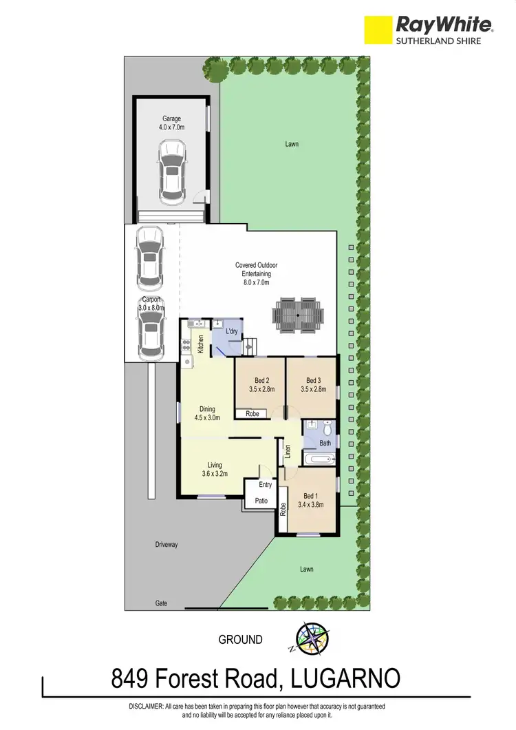 Floorplan of Homely house listing, 849 Forest Road, Lugarno NSW 2210