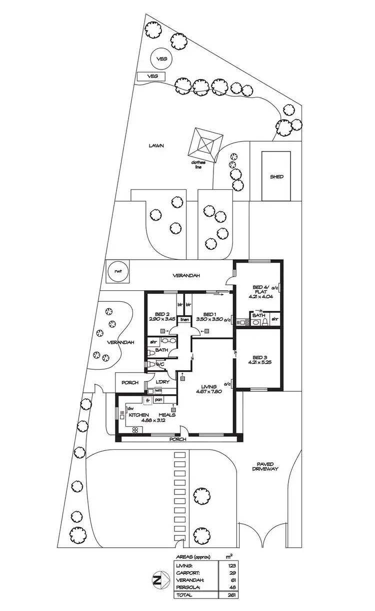 Floorplan of Homely house listing, 15 Barnes Crescent, Parafield Gardens SA 5107