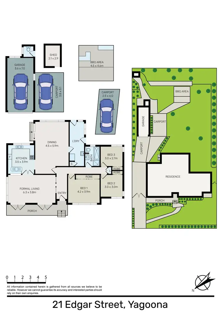 Floorplan of Homely house listing, 21 Edgar Street, Yagoona NSW 2199