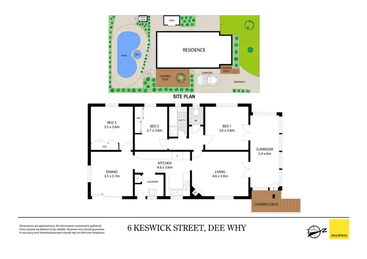 Floorplan of Homely house listing, 6 Keswick Street, Dee Why NSW 2099
