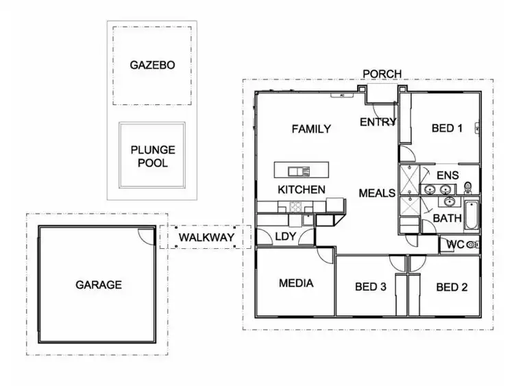 Floorplan of Homely house listing, 60 North Ridge Drive, Calliope QLD 4680