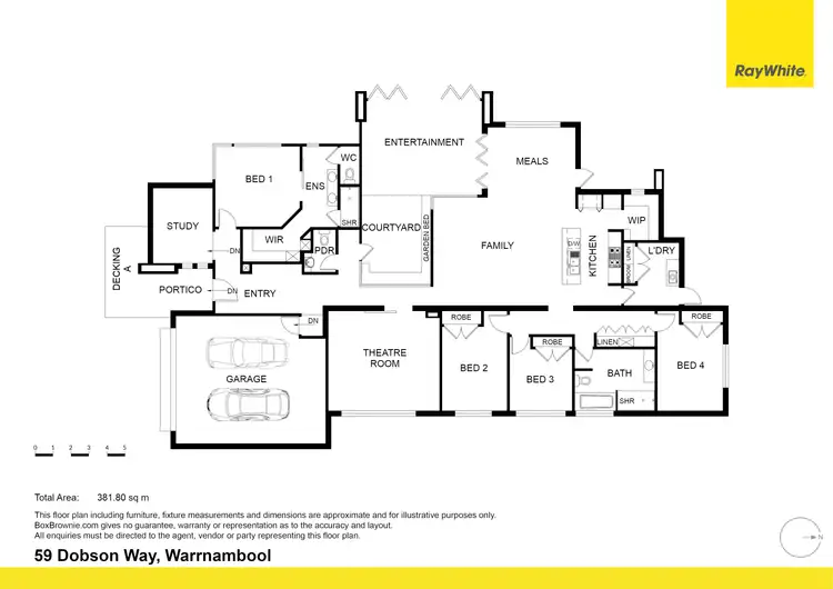 Floorplan of Homely house listing, 59 Dobson Way, Warrnambool VIC 3280