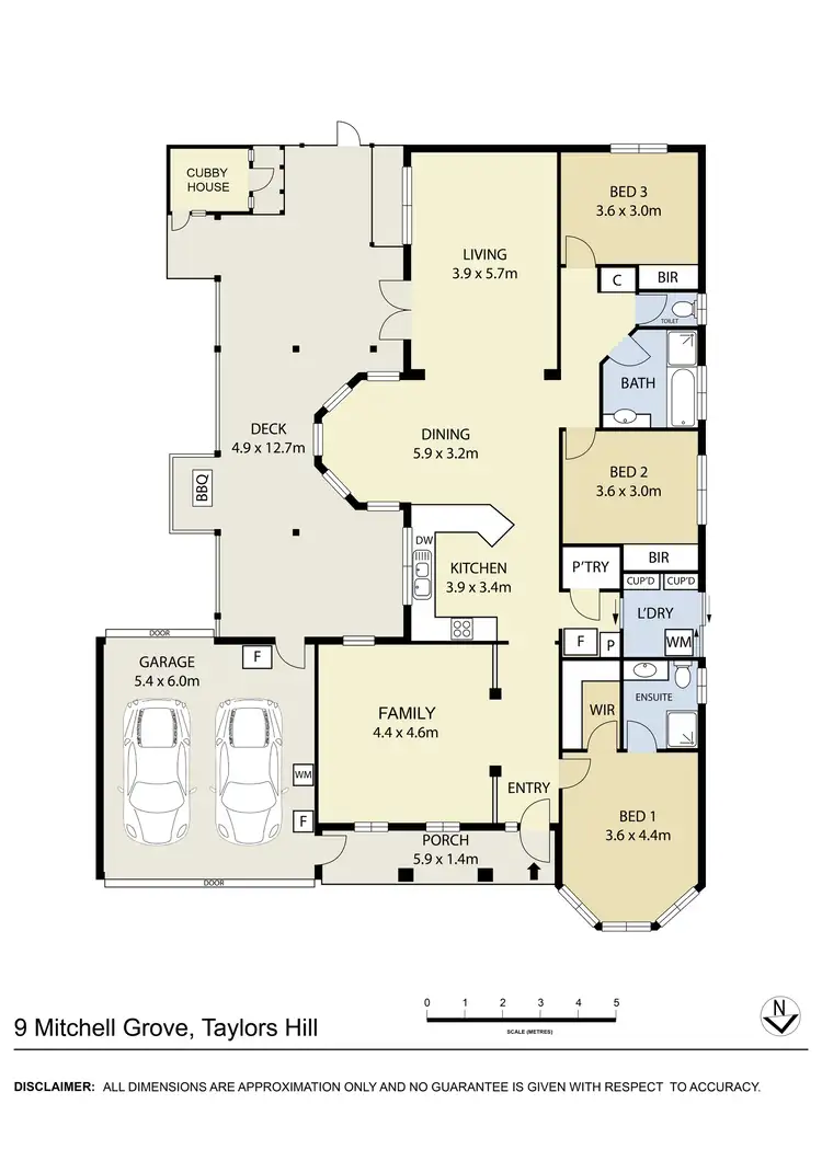 Floorplan of Homely house listing, 9 Mitchell Grove, Taylors Hill VIC 3037