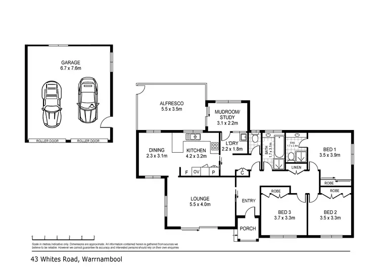 Floorplan of Homely house listing, 43 Whites Road, Warrnambool VIC 3280