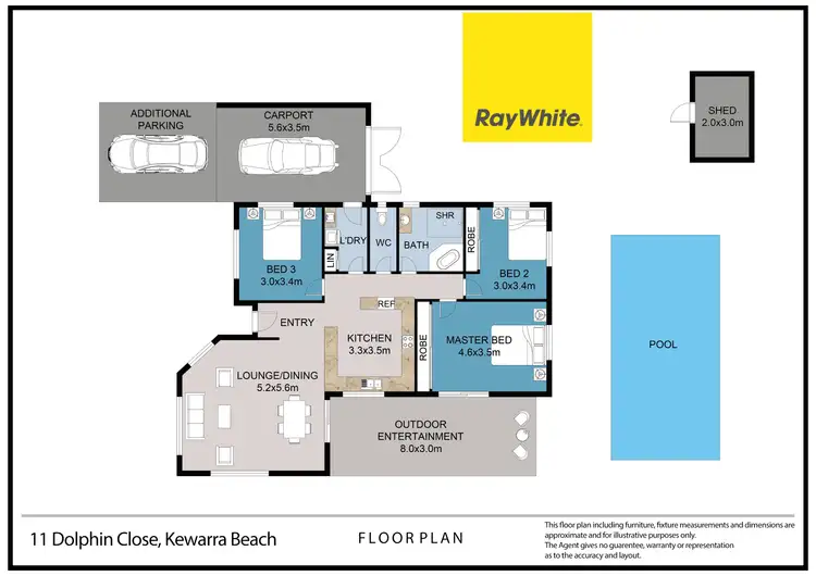 Floorplan of Homely house listing, 11 Dolphin Close, Kewarra Beach QLD 4879