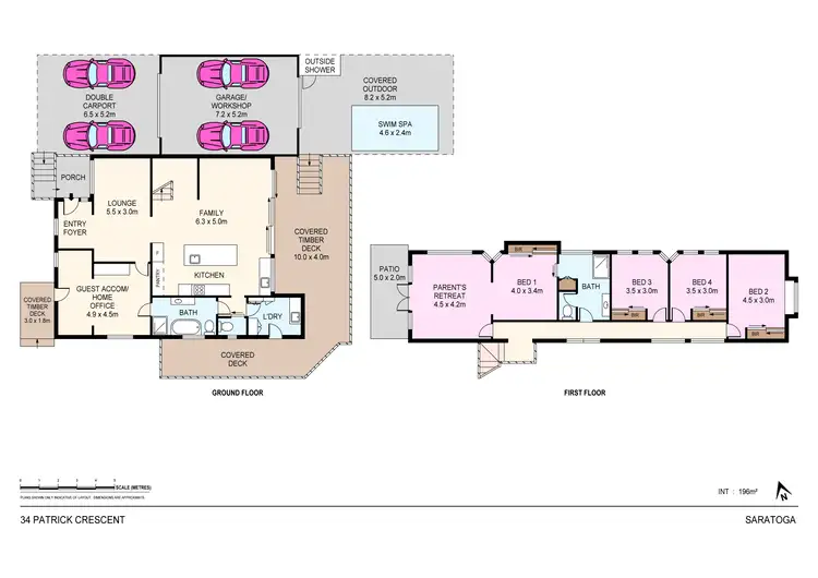Floorplan of Homely house listing, 34 Patrick Crescent, Saratoga NSW 2251