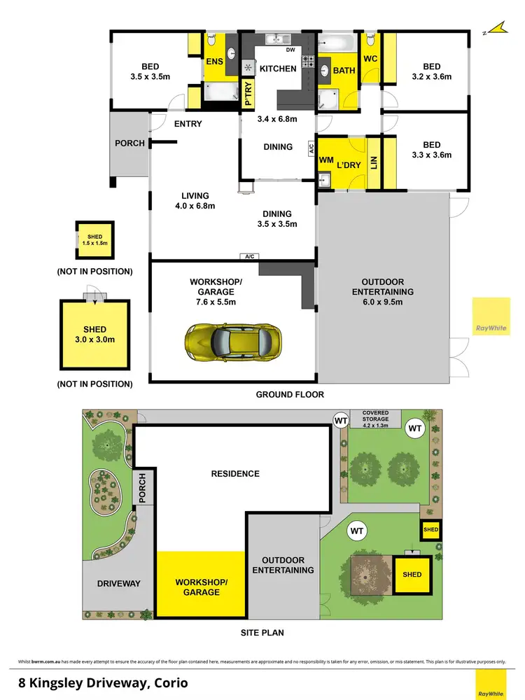 Floorplan of Homely house listing, 8 Kingsley Drive, Corio VIC 3214