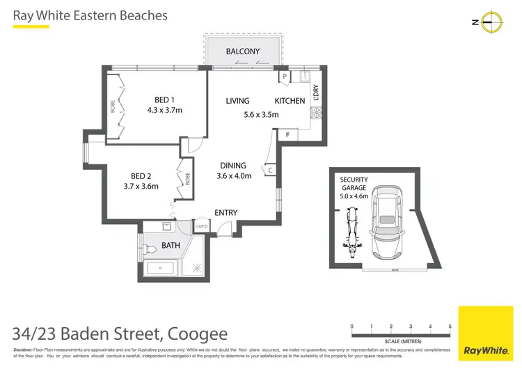 Floorplan of Homely apartment listing, 34/23 Baden Street, Coogee NSW 2034
