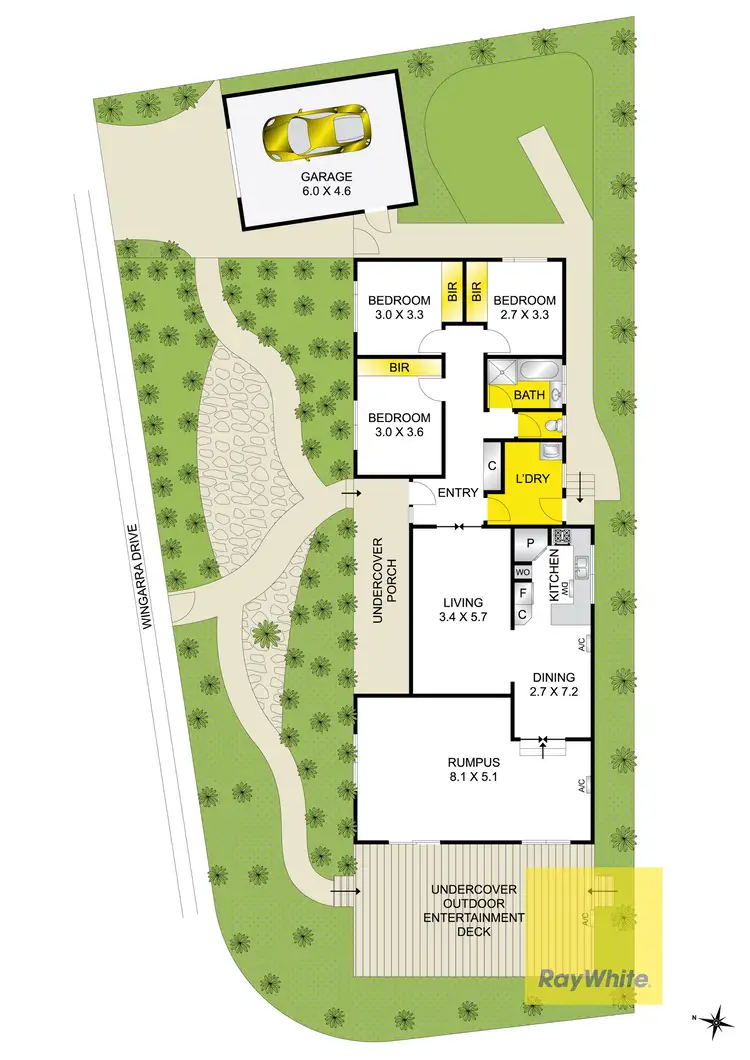 Floorplan of Homely house listing, 18 Springhurst Crescent, Grovedale VIC 3216
