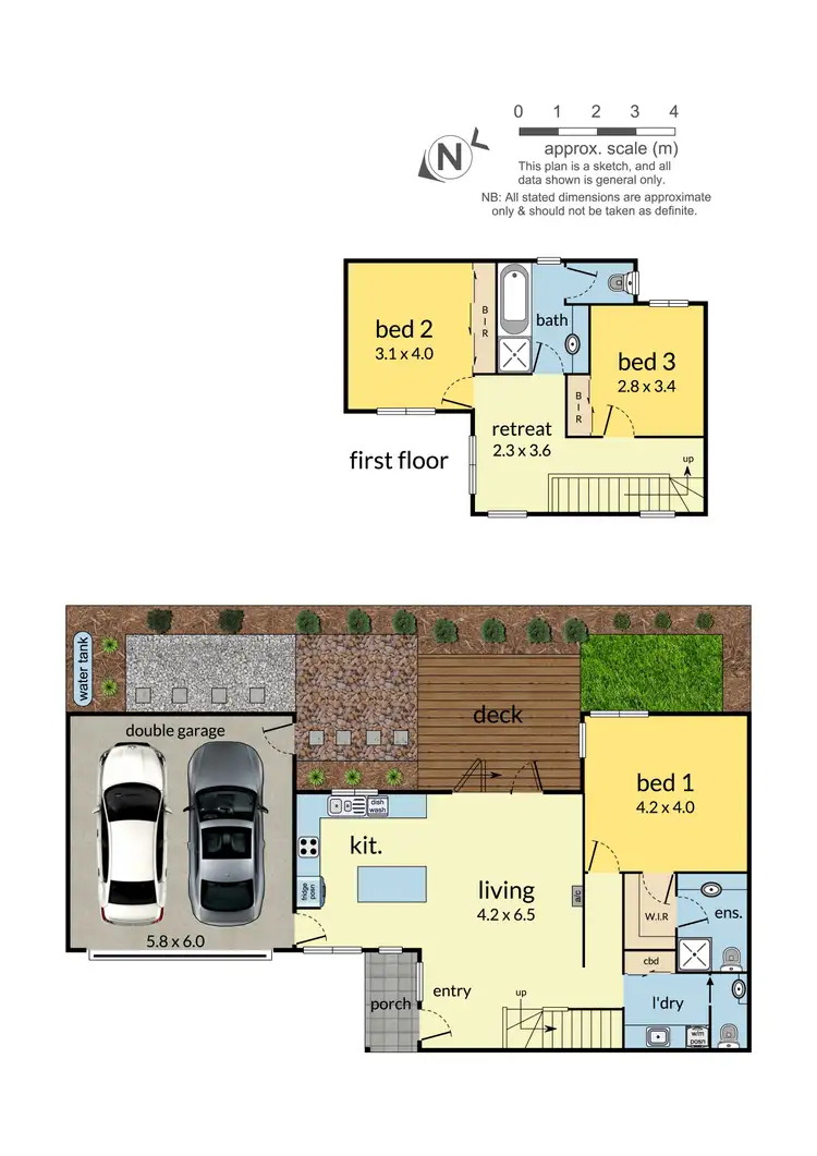 Floorplan of Homely townhouse listing, 2/34 Atkinson Street, Chadstone VIC 3148