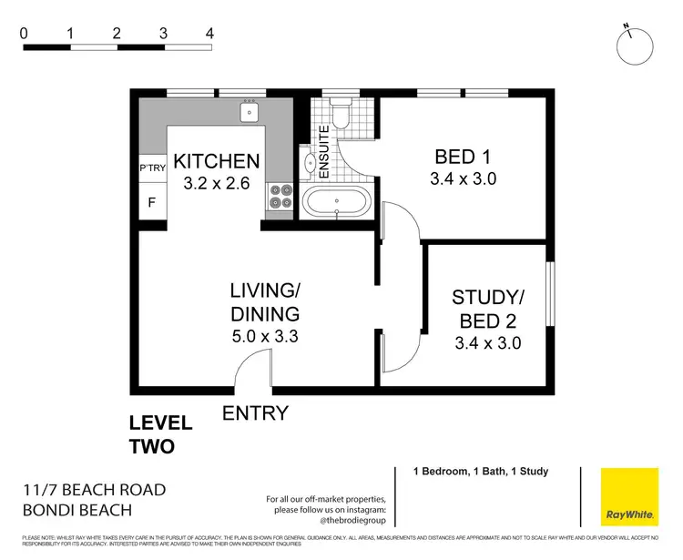 Floorplan of Homely apartment listing, 11/7 Beach Road, Bondi Beach NSW 2026